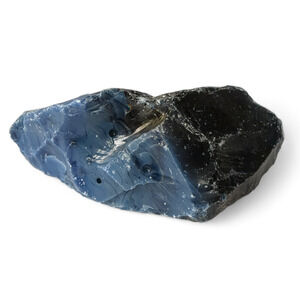 Cobalt Blue Periwinkle Art Glass Cullet Layered Slag Glass‎ #4XL78